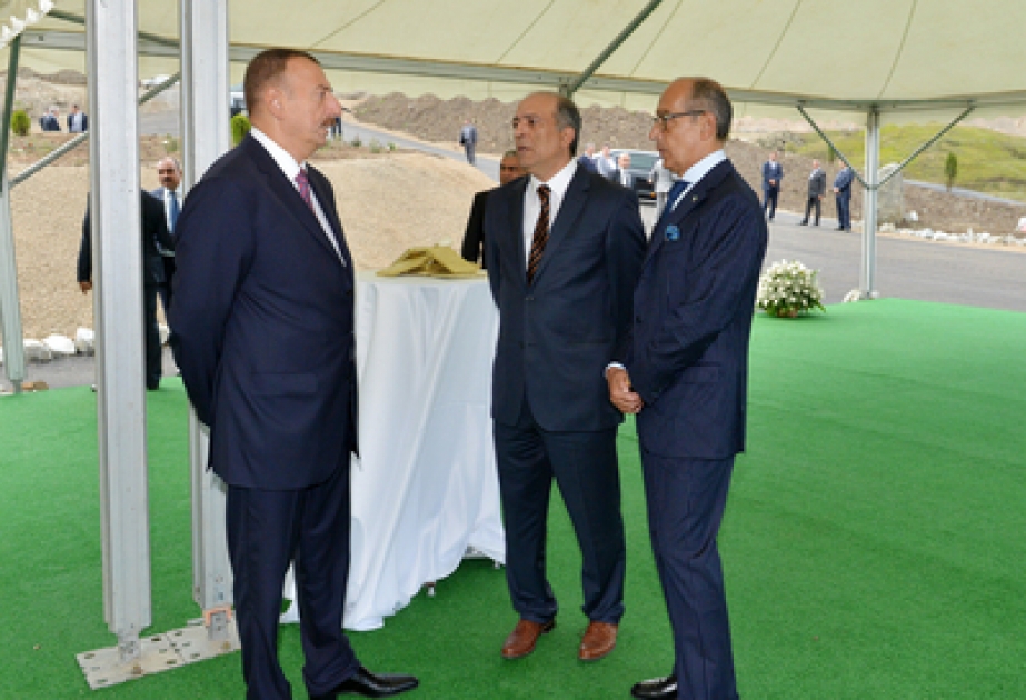 President Ilham Aliyev opens new plant of Azerbaijan International Mining Company Limited in Gadabay VİDEO