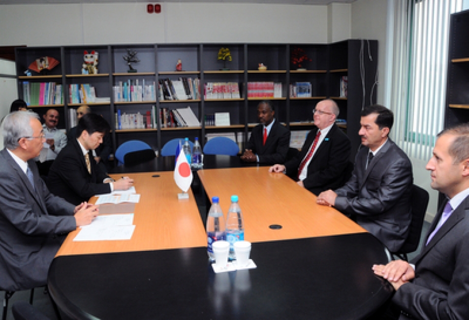 Cérémonie de signature de l’accord de subvention sur le projet «L’amélioration des conditions d’hygiène de l’école dans la ville d’Aghdach»
