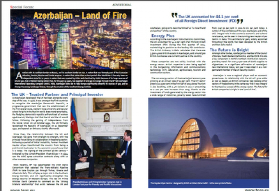 Leading UK political magazine carries Azerbaijan feature in its flagship issue