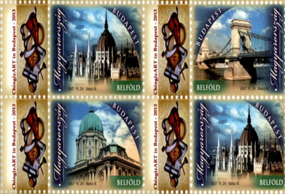 Budapest postage stamps reflect Azerbaijani artist's paintings
