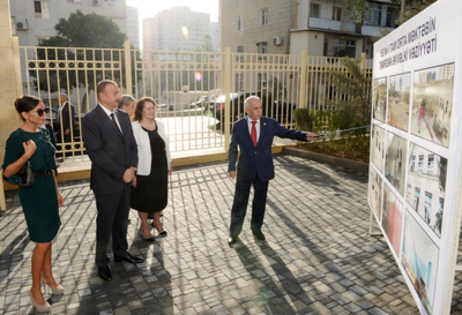 Le président azerbaïdjanais Ilham Aliyev a participé à l’inauguration de l’école secondaire dans l’arrondissement de Yassamal de Bakou, après les travaux de reconstruction et d’entretien VİDEO