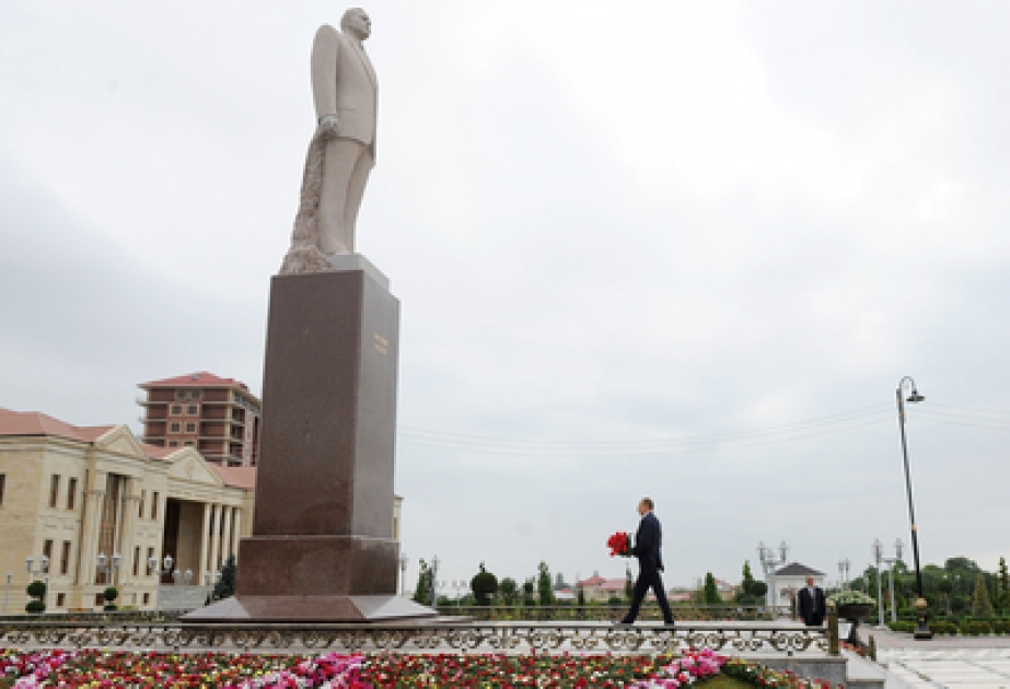 President Ilham Aliyev arrives in Guba District VİDEO