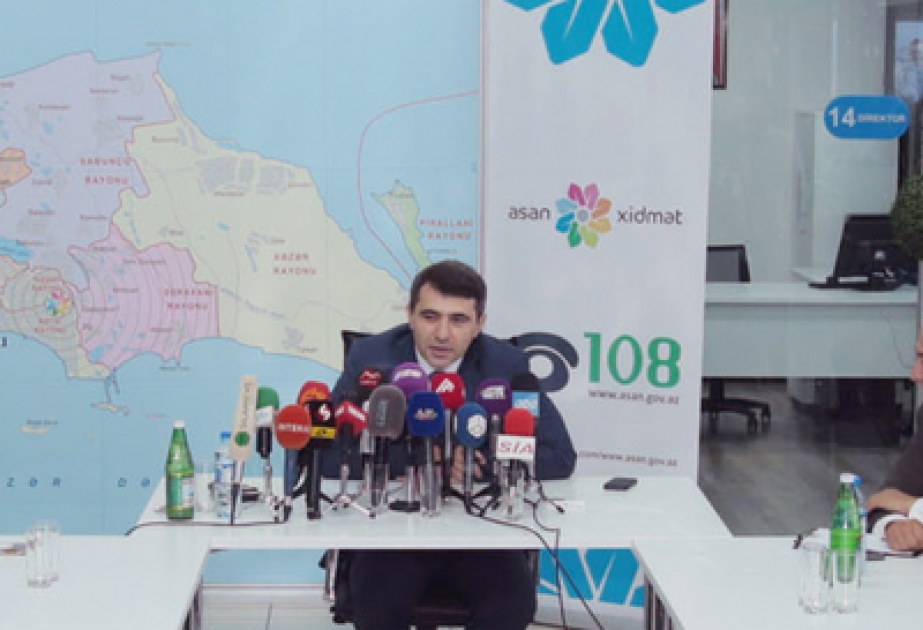 Посредством центров «ASAN xidmət» на сегодняшний день услуги оказаны 475 тысячам человек
