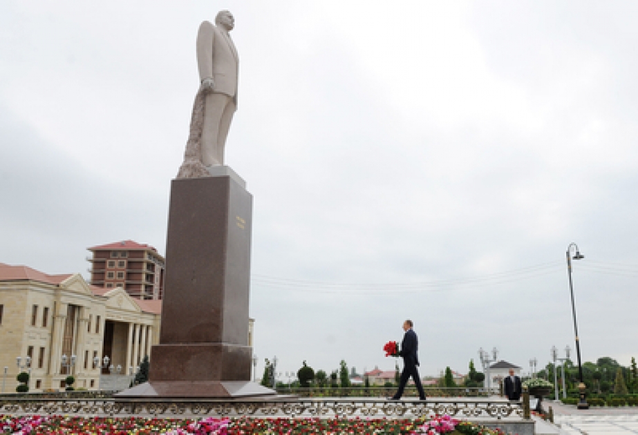 Le président Ilham Aliyev est arrivé en visite dans la région de Gouba VİDEO