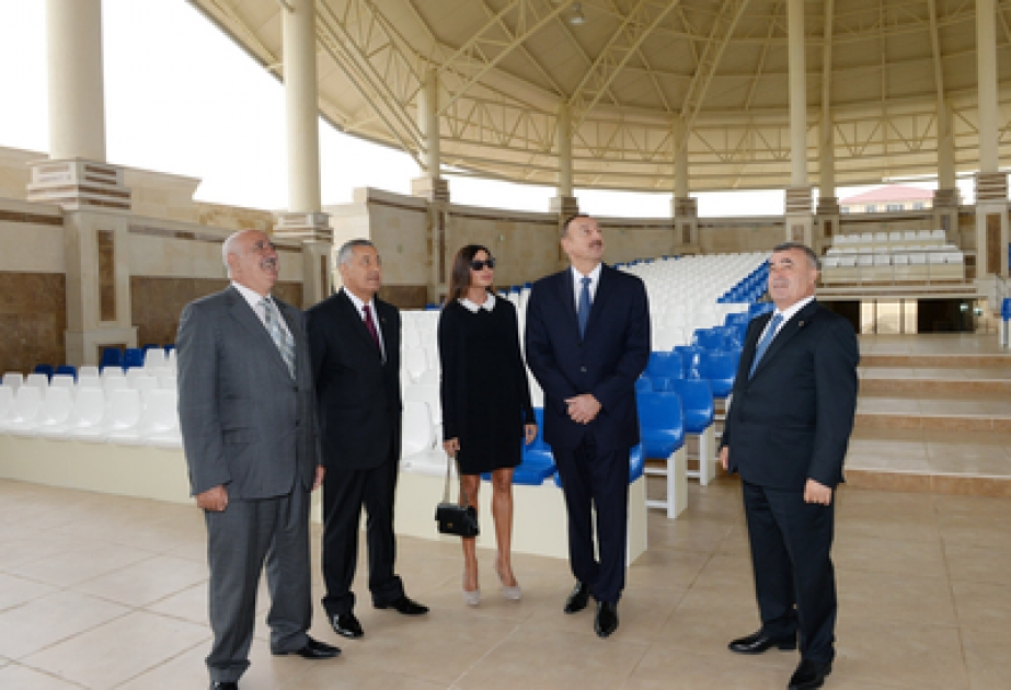 President Ilham Aliyev opens Green Theatre in Guba VİDEO
