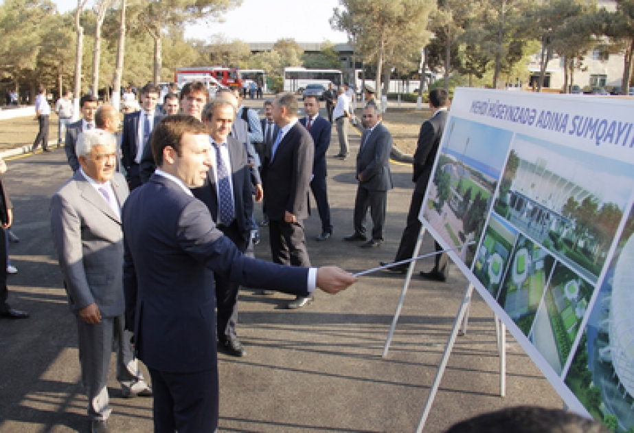 Azerbaijani FC Sumgayit open doors on new stadium