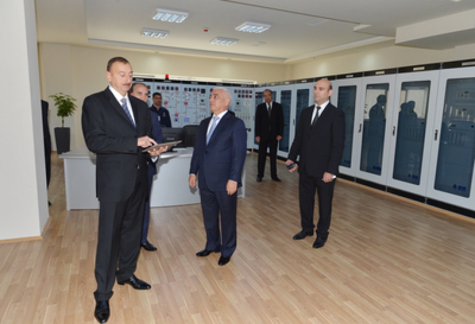 President Ilham Aliyev attends opening of new power substation in Baku VİDEO