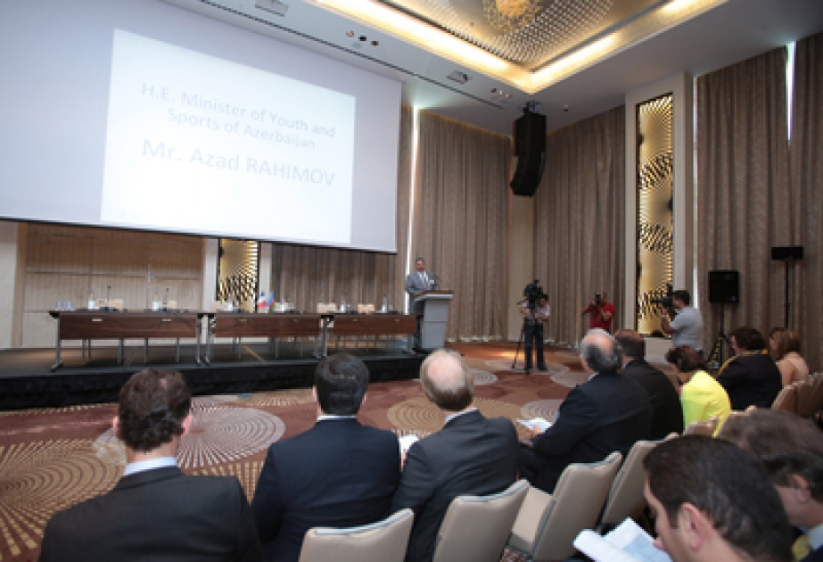In Baku fanden die Besprechungen im Zusammenhang mit der Vorbereitung für die ersten Europäischen Spiele in Baku statt