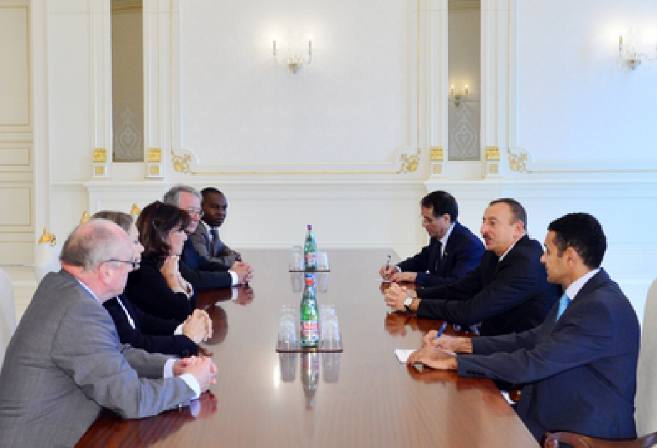 Le président azerbaïdjanais Ilham Aliyev a reçu la délégation dirigée par le membre du Sénat français VİDEO