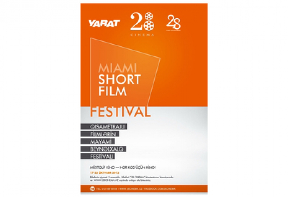 «YARAT!» и «28 Cinema» проводят в Баку Mayami Short Film Festival