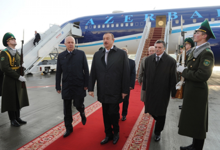 Le président azerbaïdjanais Ilham Aliyev est arrivé à Minsk pour participer à la réunion du Conseil des Chefs d’Etat de la CEI VİDEO