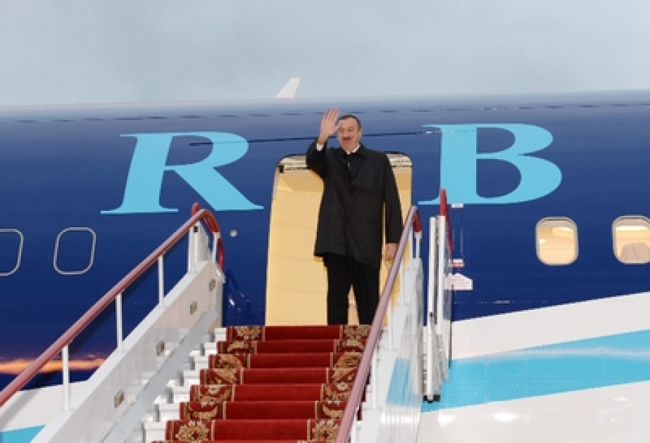 President Ilham Aliyev ends visit to Minsk VİDEO
