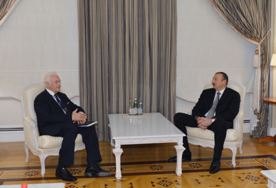Le président azerbaïdjanais Ilham Aliyev a reçu l’ancien président estonien Arnold Rüütel