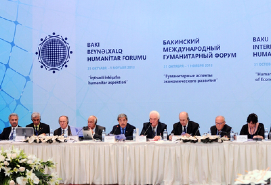 “Humanitarian aspect of economic progress” roundtable kicks off as part of the 3rd Baku International Humanitarian Forum VİDEO