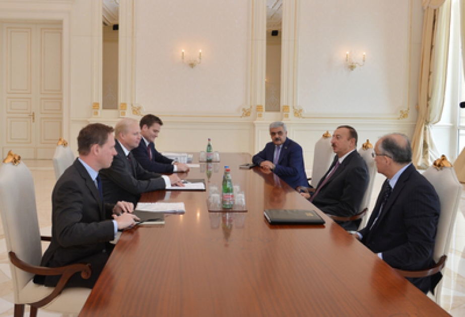 Le président azerbaïdjanais Ilham Aliyev a reçu la délégation dirigée par le directeur exécutif de la compagnie BP VİDEO