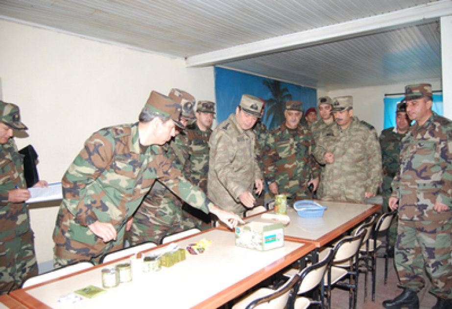 Azərbaycanın müdafiə nazirinin cəbhə bölgəsinə səfəri davam edir