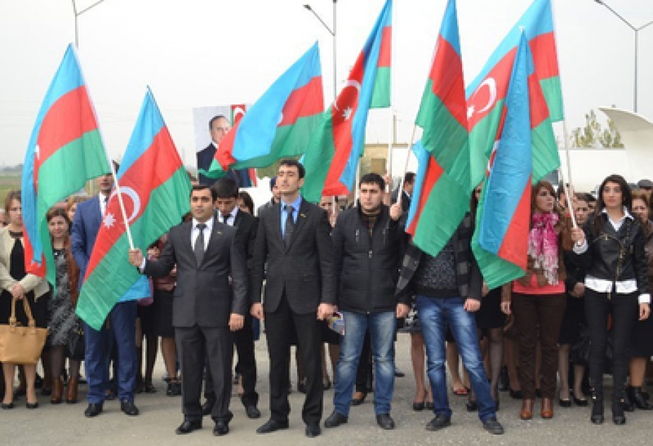 Yevlaxda Dövlət Bayrağı Gününə həsr olunmuş tədbir keçirilmişdir
