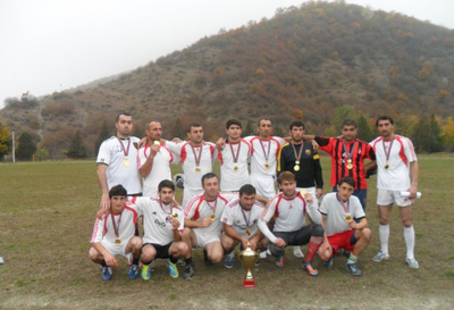 Qaxda bələdiyyə komandaları arasında futbol birinciliyi başa çatmışdır