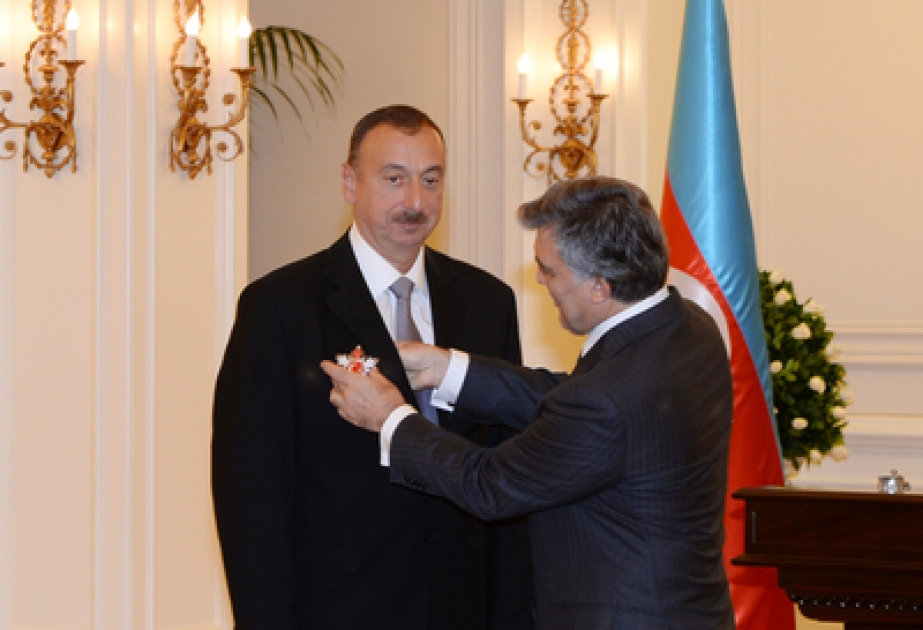 Palais de Çankaya : la cérémonie de remise de l’Ordre de l’Etat au président azerbaïdjanais et de l’Ordre Heydar Aliyev au président turc VİDEO