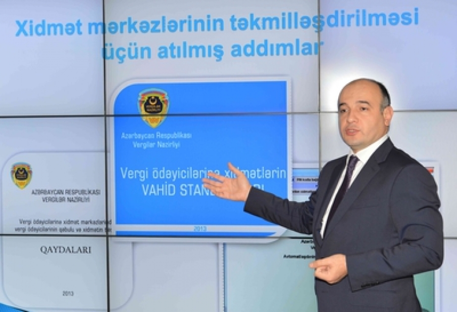 Vergilər Nazirliyinin Bakıda yeni istifadəyə verilmiş vergi ödəyicilərinə xidmət mərkəzində KİV nümayəndələri üçün “Açıq qapı” günü keçirilmişdir