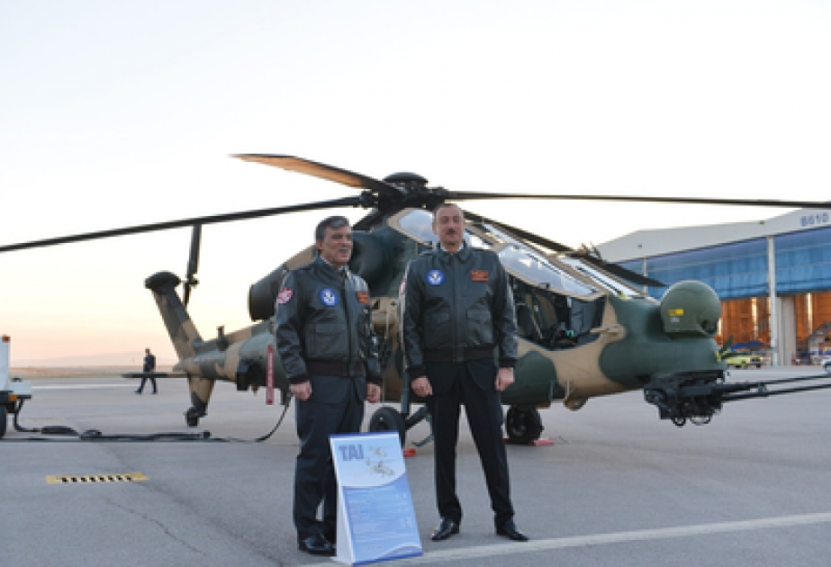 President Ilham Aliyev views Turkish Aerospace Industries, Inc. VİDEO