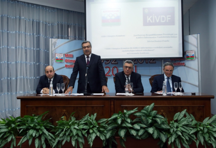 “Milli Olimpiya Komitəsi ilə kütləvi informasiya vasitələri arasında əməkdaşlığın inkişaf etdirilməsi” mövzusunda konfrans keçirilmişdir