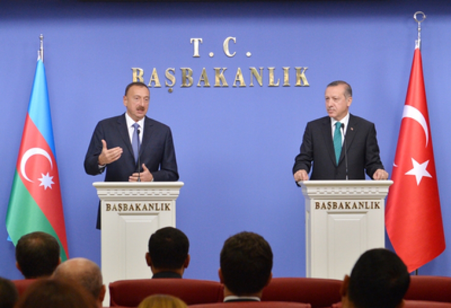 Le président azerbaïdjanais Ilham Aliyev et le Premier ministre turc Recep Tayyip Erdogan ont tenu une conférence de presse VİDEO