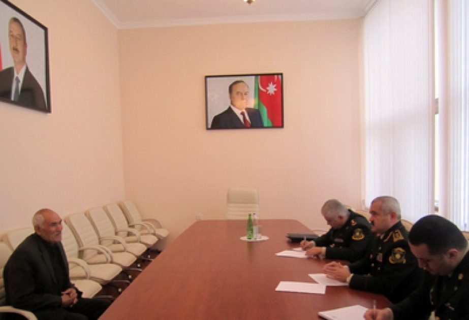 Səfərbərlik və Hərbi Xidmətə Çağırış üzrə Dövlət Xidmətinin rəisi Sumqayıtda vətəndaşları qəbul etmişdir