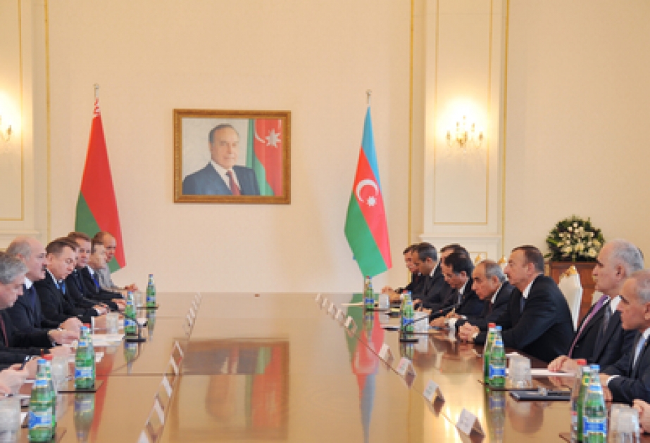 لقاء موسع للرئيسين الأذربيجاني والبيلاروسي