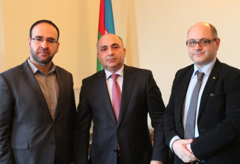لقاء بمقر السفارة الأذربيجانية لدى السويد مع نائبي البرلمان من أصل تركي