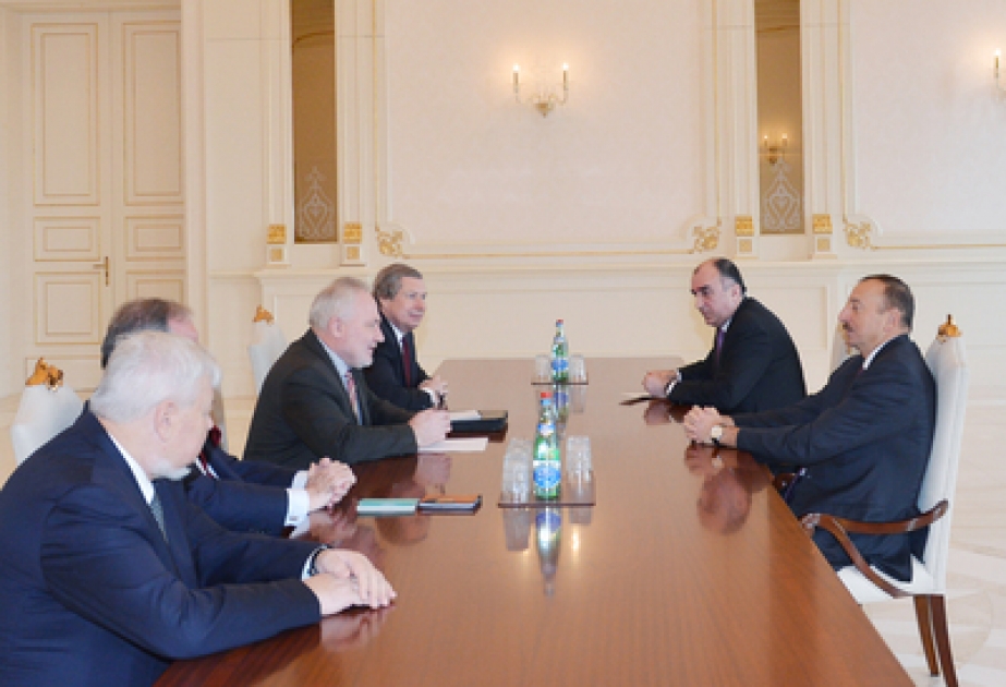 President Ilham Aliyev receives OSCE Minsk group co-chairs and Personal Representative of OSCE Chairperson-in-Office VIDEO