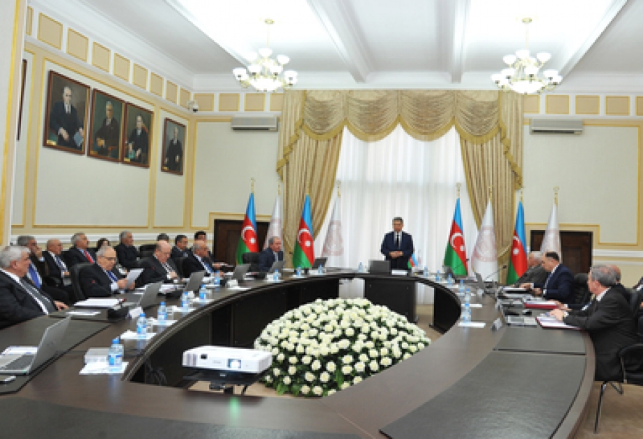 Состоялось очередное заседание Президиума Академии наук Азербайджана