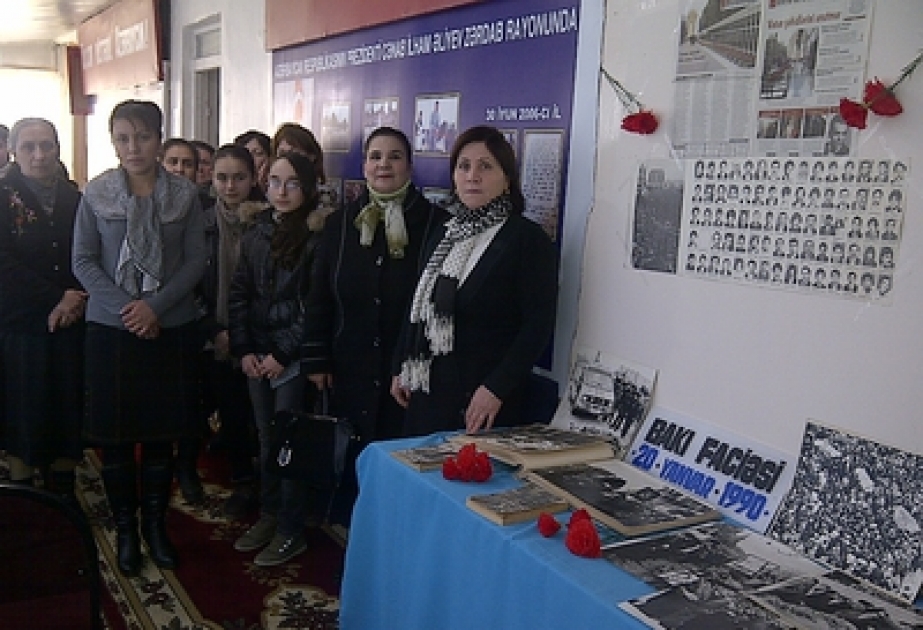 Zərdabda 20 Yanvar faciəsinə həsr olunmuş “dəyirmi masa” keçirilmişdir