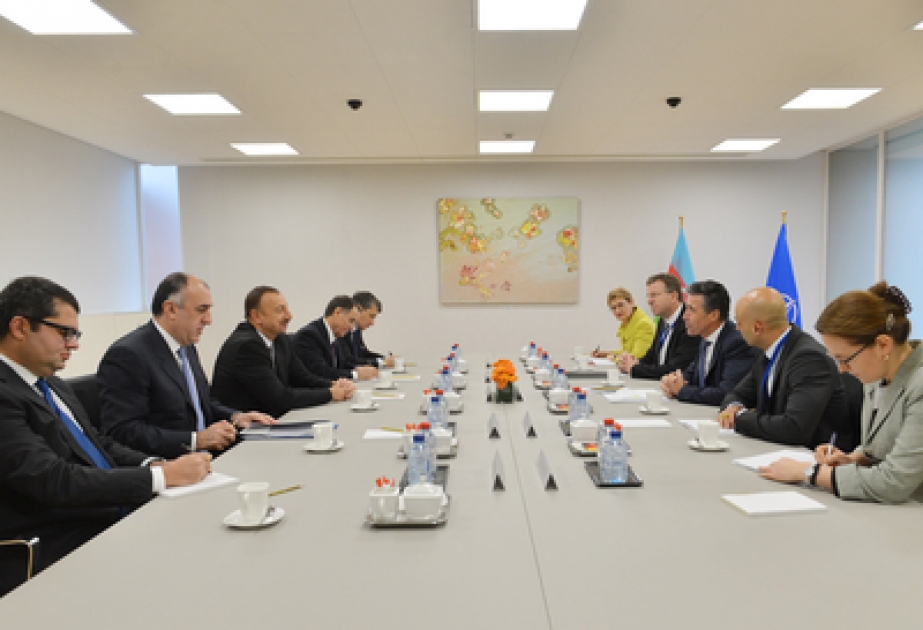Azerbaijani President Ilham Aliyev meets NATO Secretary General in Brussels VIDEO