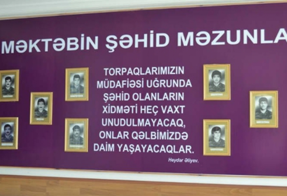 Mingəçevir şəhər 11 nömrəli məktəbin 10 şagirdi şəhidlik zirvəsinə ucalmışdır