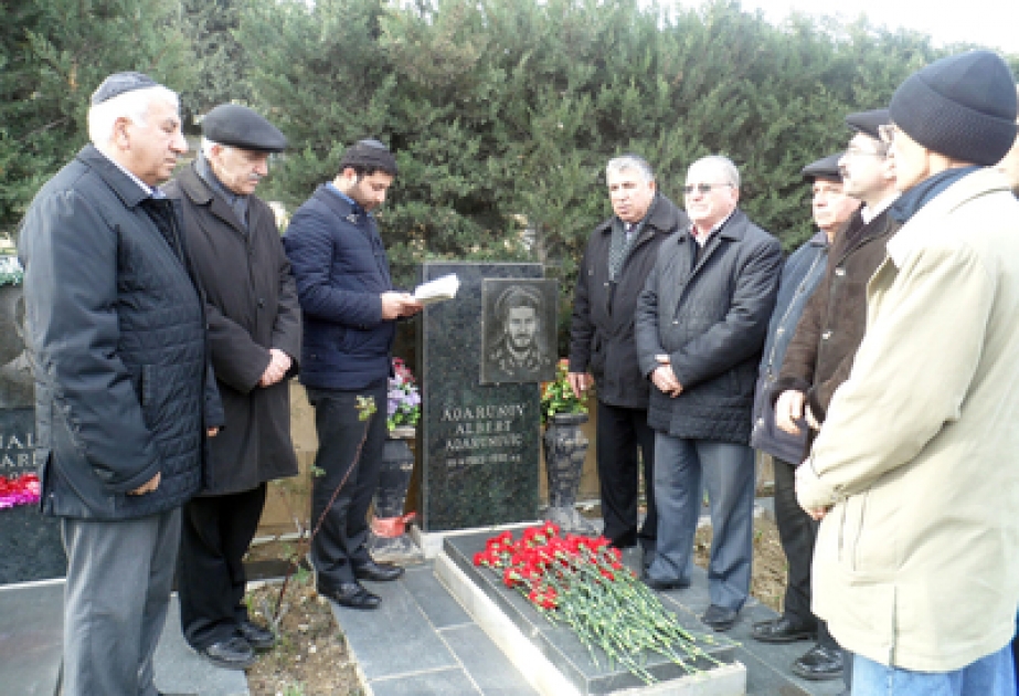 Azərbaycan Dağ Yəhudiləri Dini İcmasının üzvləri Şəhidlər xiyabanını ziyarət etmişlər