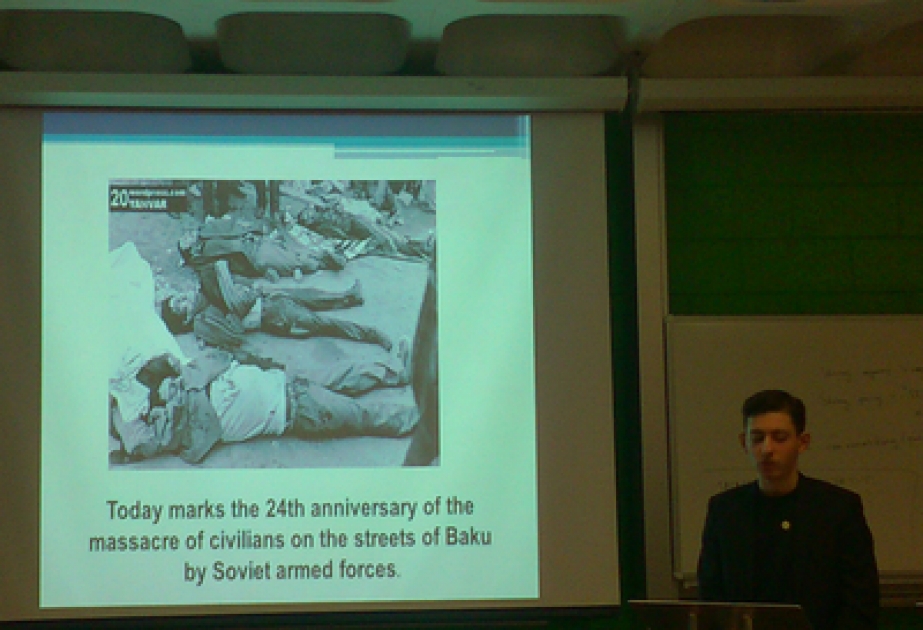 Böyük Britaniyanın Esseks Universitetində 20 Yanvar şəhidlərinin xatirəsi anılmışdır