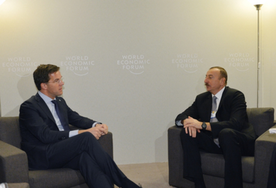 Le président azerbaïdjanais Ilham Aliyev a rencontré Mark Rutte, premier ministre néerlandais VIDEO