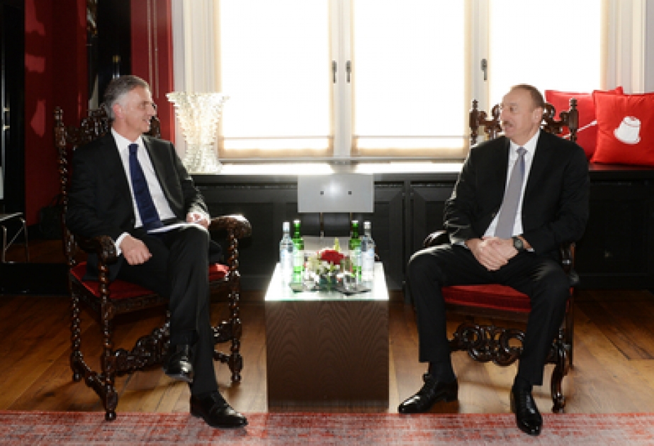 Le président azerbaïdjanais Ilham Aliyev a rencontré Didier Burkhalter, président suisse VIDEO