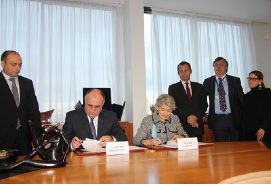 Un accord a été signé entre l’Azerbaïdjan et l’UNESCO sur la mise en place du Programme des jeunes professionnels