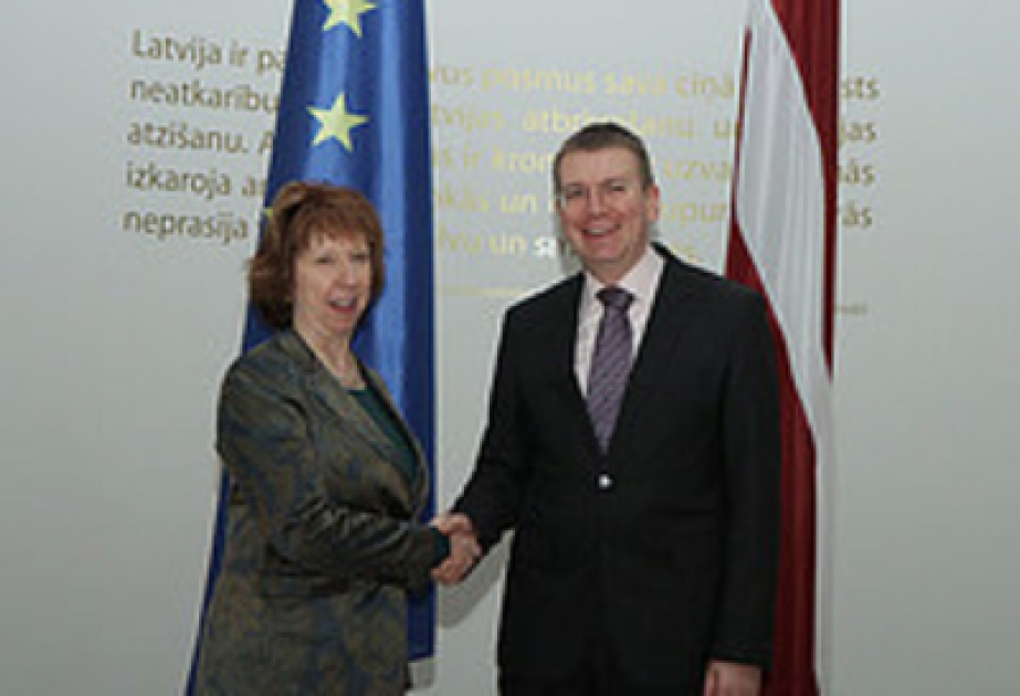 Latvian FM meets EU High Representative for Foreign Affairs and Security Policy
