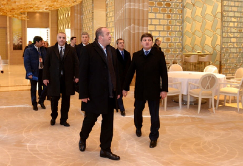 Georgian President visits Heydar Aliyev Congress Center in Gabala