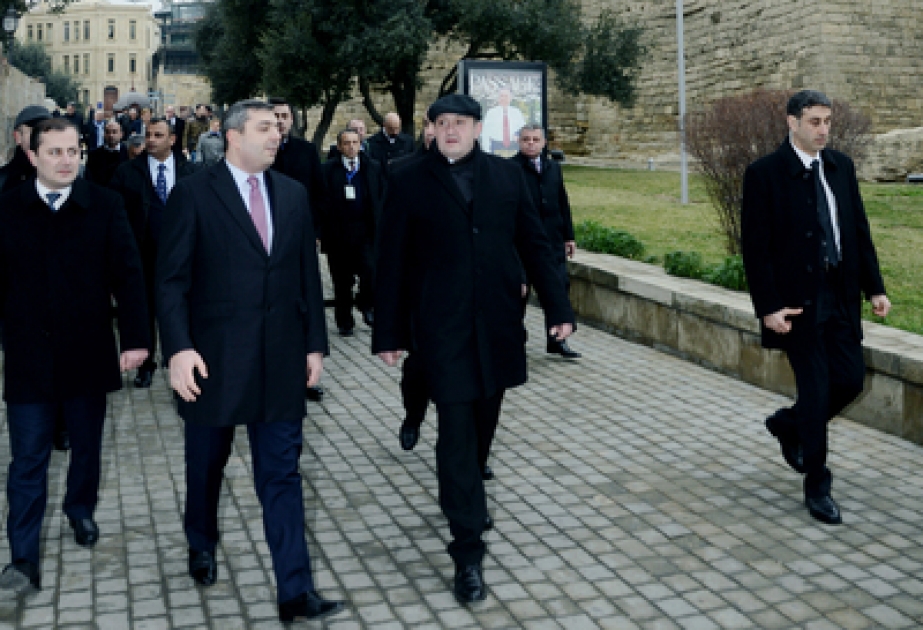 Georgian President visits ancient Icherisheher