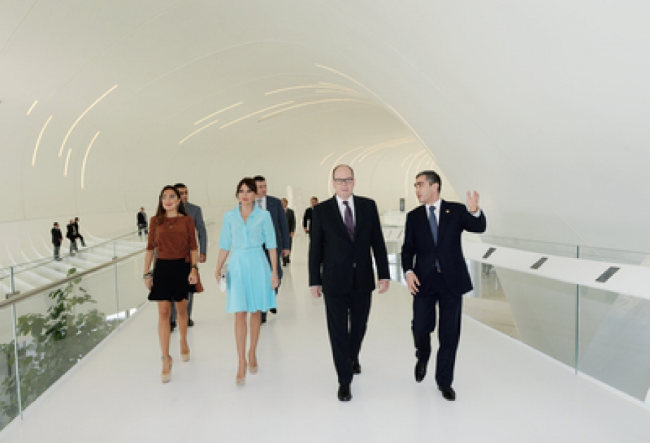 Azerbaijan`s First Lady meets Prince Albert II of Monaco