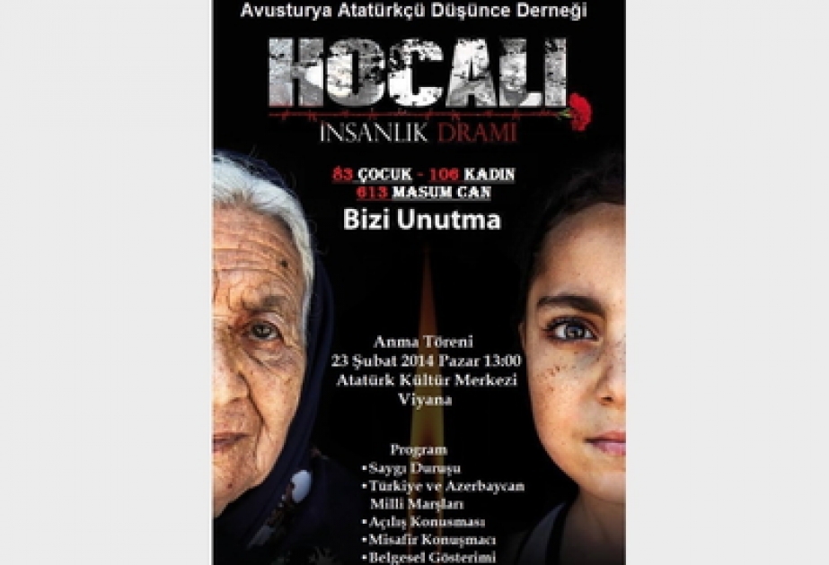 Vyanada Xocalı soyqırımı qurbanlarının xatirəsini anma mərasimi keçirilmişdir