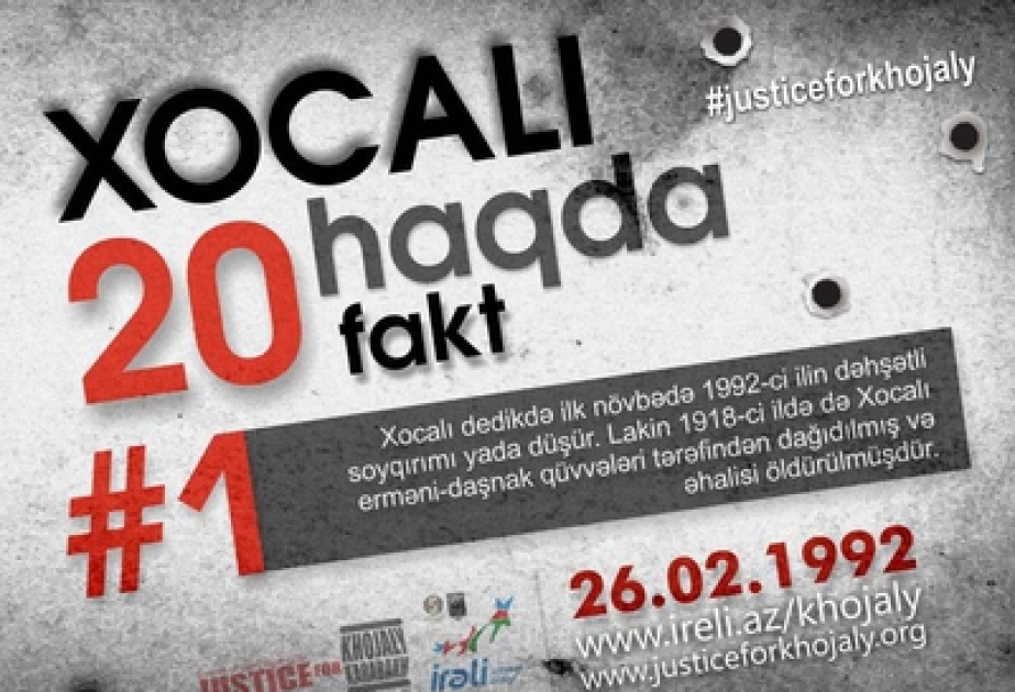Les affiches en 9 langues ont été préparées dans le cadre de la campagne «Justice pour Khodjaly!»
