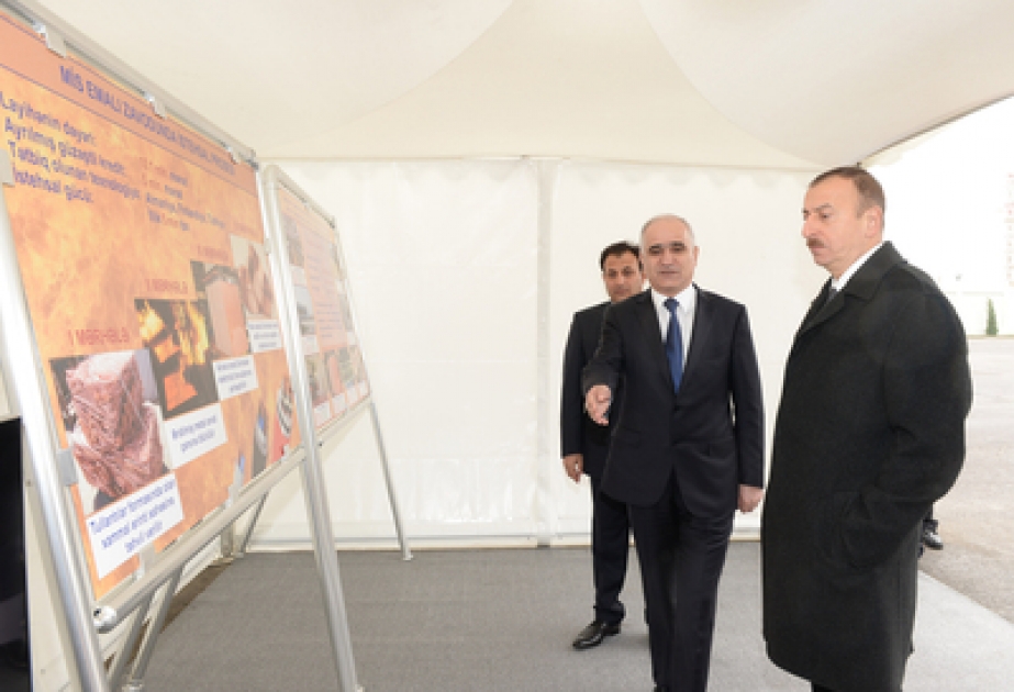 La raffinerie de cuivre mise en service dans le deuxième centre industriel de l’Azerbaïdjan VIDEO