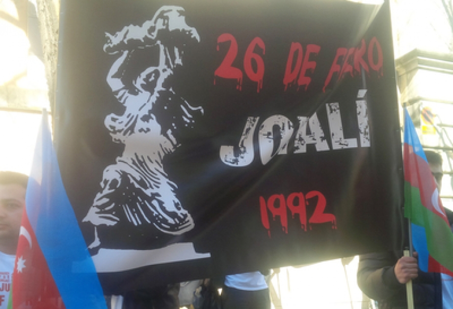 Madriddə Xocalı soyqırımının növbəti ildönümü yad olunmuşdur VİDEO
