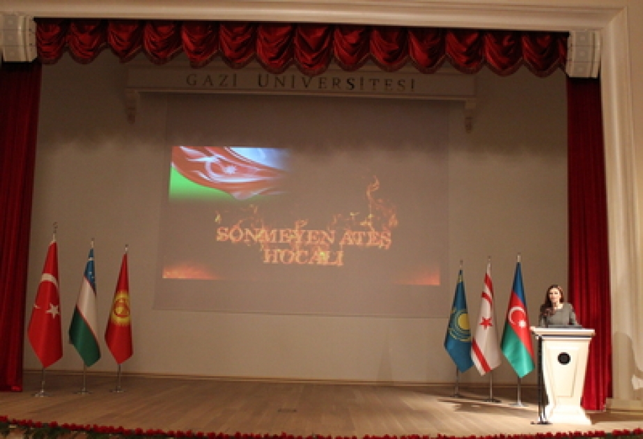 Türkiyənin Qazi Universitetində “Sönməyən atəş-Xocalı” adlı konfrans keçirilmişdir