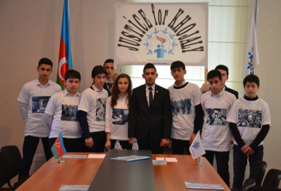 Səbail rayonunda məktəblilər Xocalı soyqırımı barədə məlumatlandırılmışlar